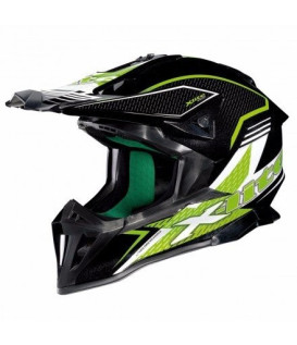 Casque Moto Motocross NOLAN - X502 Backflip Metal Black/green