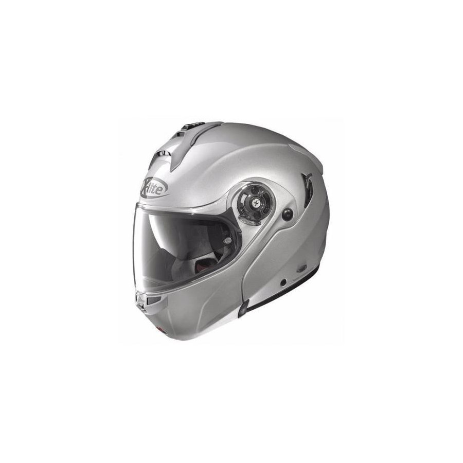 Casque Moto Modulable NOLAN - X1004 Elegance n-Com Silver