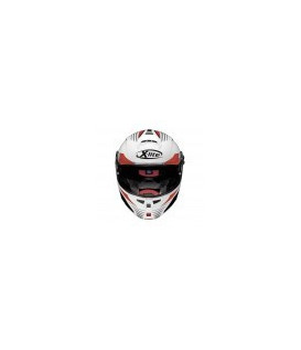 Casque Modulable NOLAN - X1004 Nordhelle n-Com Metal White/Red-Black