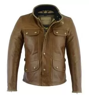 BLOUSON LE MONTE CARLO CUIR (Cognac)- ORIGINAL DRIVER