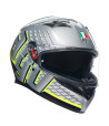 Casque Intégral K3 Fortify Grey/Black/Yellow Fluo - Agv