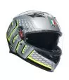 Casque Intégral K3 Fortify Grey/Black/Yellow Fluo - Agv