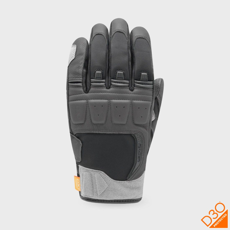 Gants Moto Homme Hiver Cuir Textile Ronin Winter - Racer