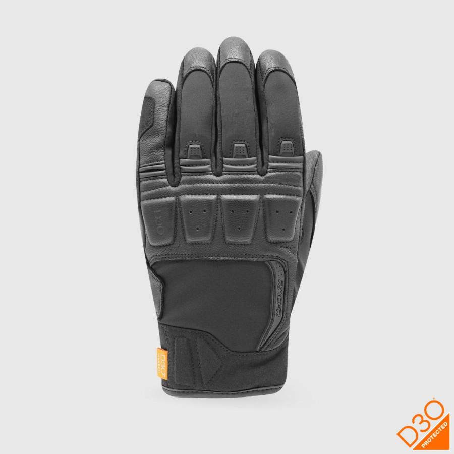 Gants Moto Homme Hiver Cuir Textile Ronin Winter - Racer