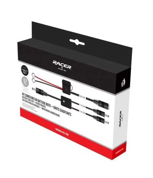 Kit Branchement Batterie Moto 12V Kit Battery Plug - Racer
