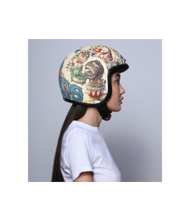 Casque Jet Vintage Circus - Dmd
