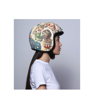 Casque Jet Vintage Circus - Dmd