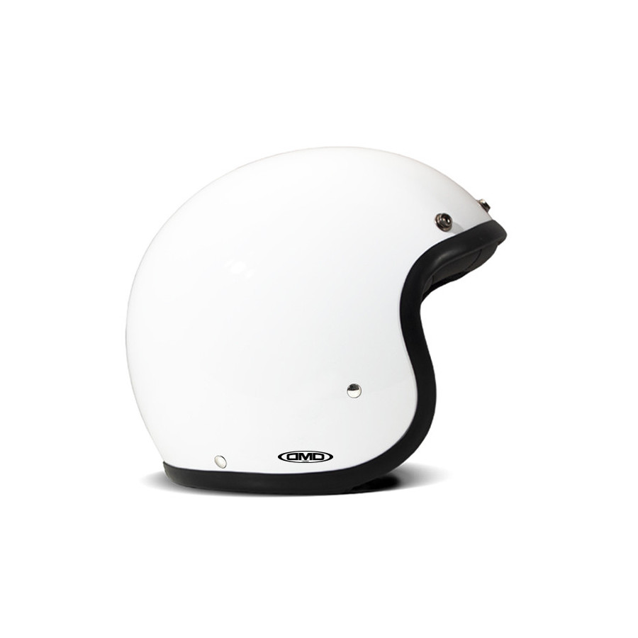 Casque Jet Vintage Solid White - Dmd