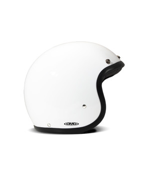 Casque Jet Vintage Solid White - Dmd