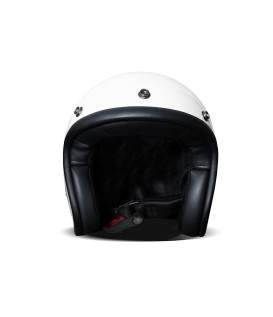 Casque Jet Vintage Solid White - Dmd