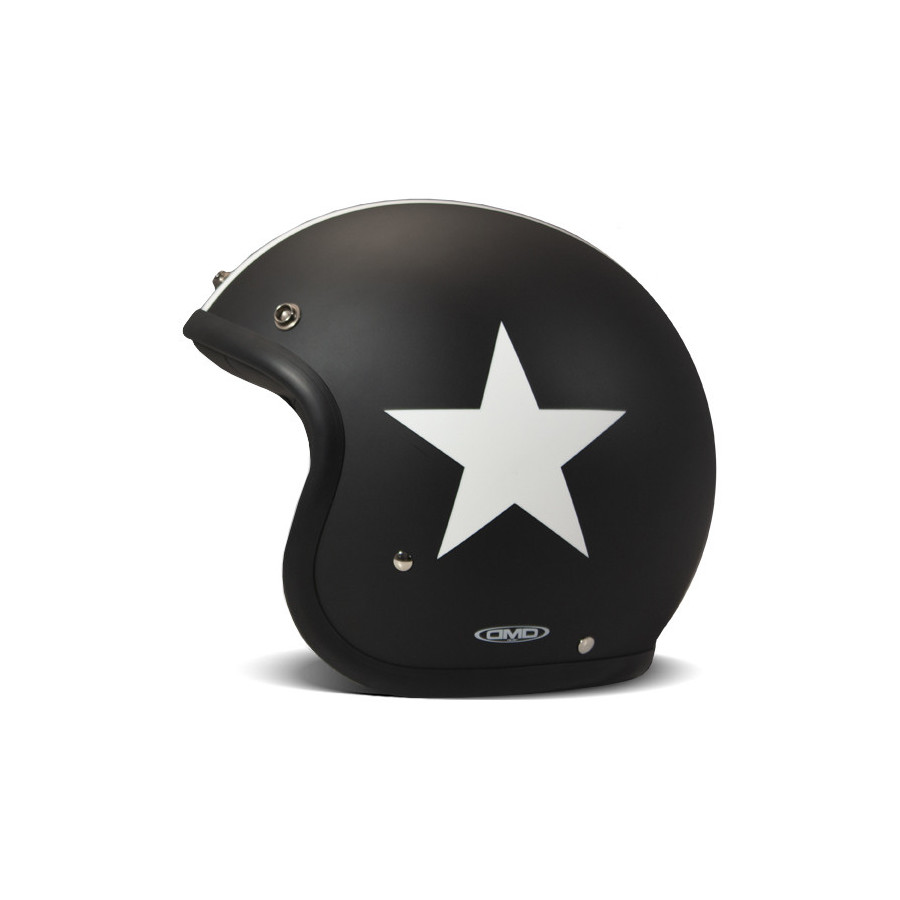 Casque Jet Vintage Star Black - Dmd