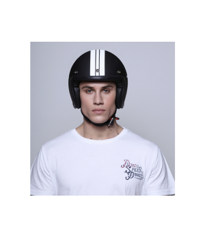 Casque Jet Vintage Star Black - Dmd