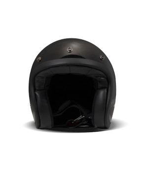 Casque Jet Vintage Solid Black - Dmd