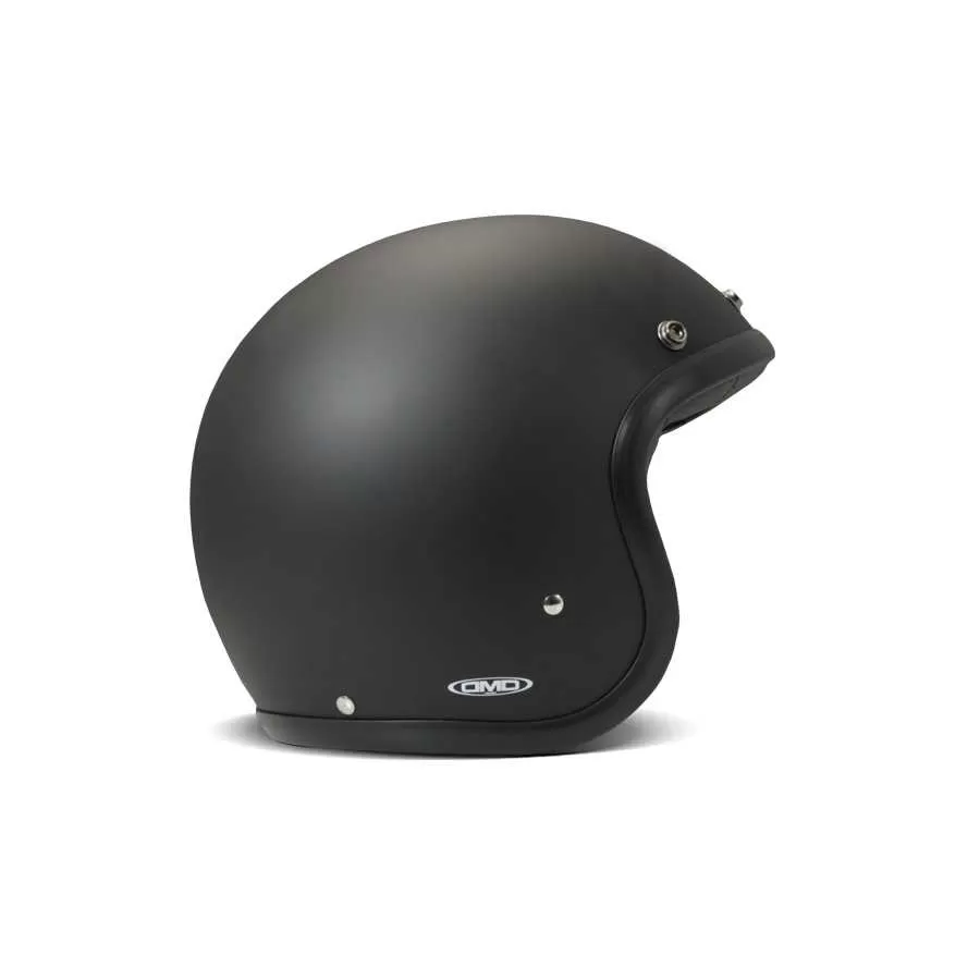 Casque Jet Vintage Solid Matt Black - Dmd
