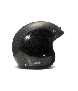 Casque Jet Vintage Glitter Black - Dmd