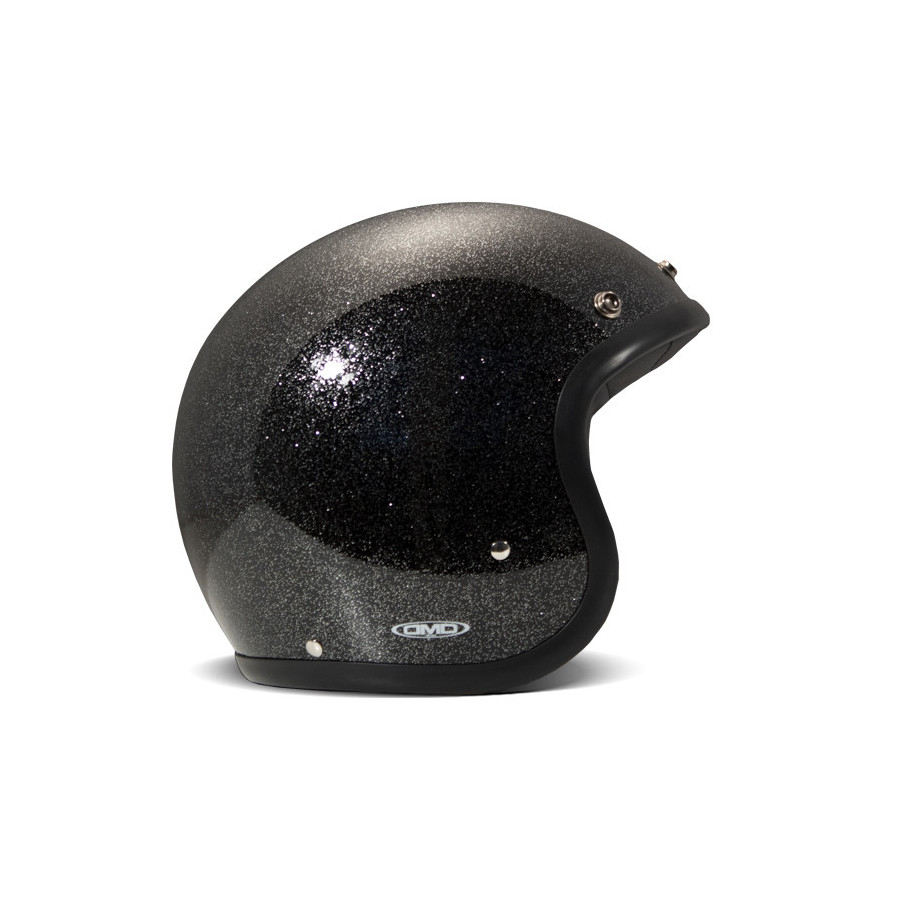 Casque Jet Vintage Glitter Black - Dmd Casque Jet Vintage Glitter Black - Dmd