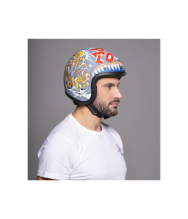 Casque Jet Vintage Wolf - Dmd