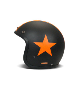 Casque Jet Vintage Star Orange - Dmd