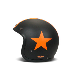 Casque Jet Vintage Star Orange - Dmd
