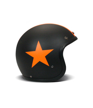 Casque Jet Vintage Star Orange - Dmd