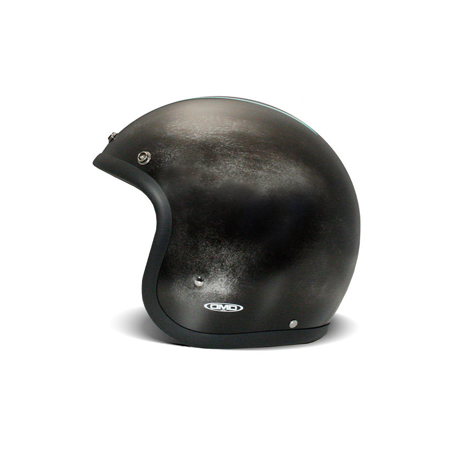Casque Jet Handmade Vintage Fulmine Black - Dmd