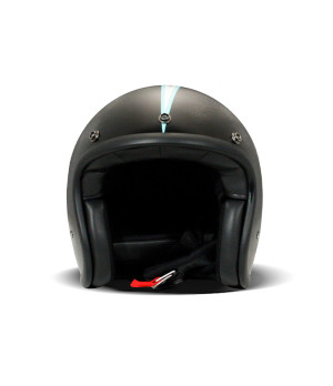 Casque Jet Handmade Vintage Fulmine Black - Dmd