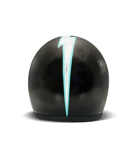 Casque Jet Handmade Vintage Fulmine Black - Dmd