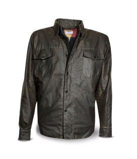 Jacket Handmade Olive Waxed Cotton Man - Dmd