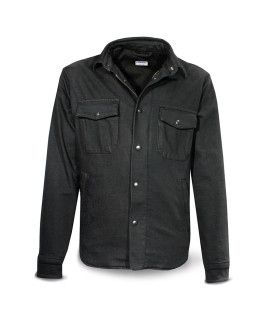 Jacket Handmade Shirt Dark Grey Cotton Man - Dmd