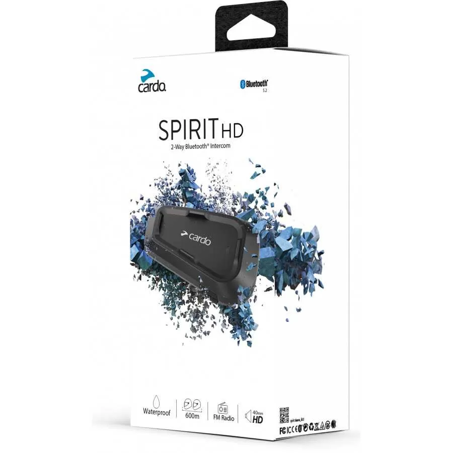 Cardo - Intercom Bluetooth Cardo Spirit Hd Single