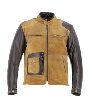 Helstons - Blouson Johnson Cuir Rag/Suede