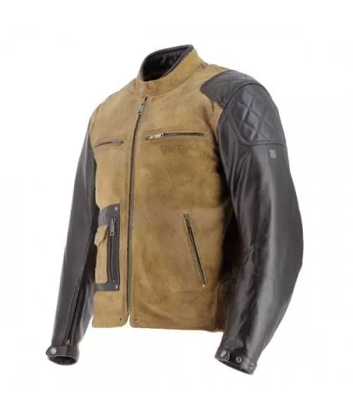Helstons - Blouson Johnson Cuir Rag/Suede