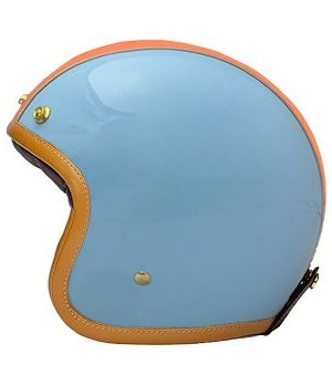 CASQUE JET THE CLASSIC - MÂRKÖ (Blue/Orange)