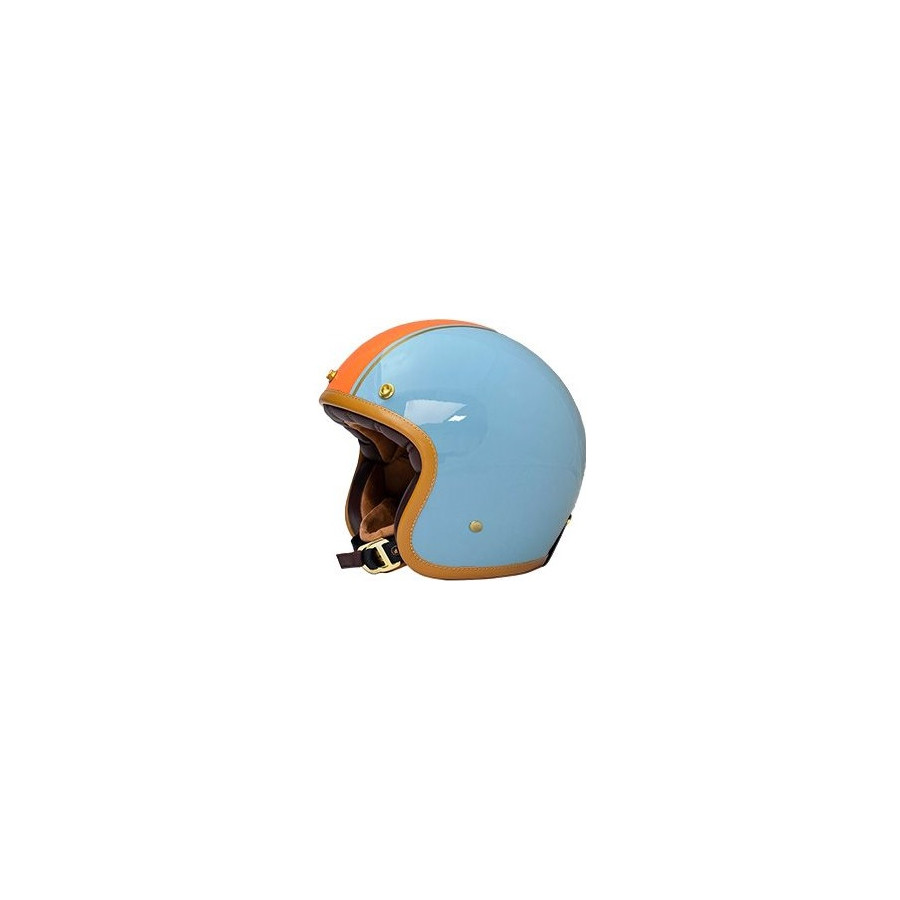 CASQUE JET THE CLASSIC - MÂRKÖ (Blue/Orange)