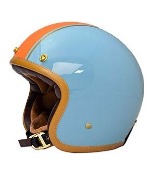 CASQUE JET THE CLASSIC - MÂRKÖ (Blue/Orange)