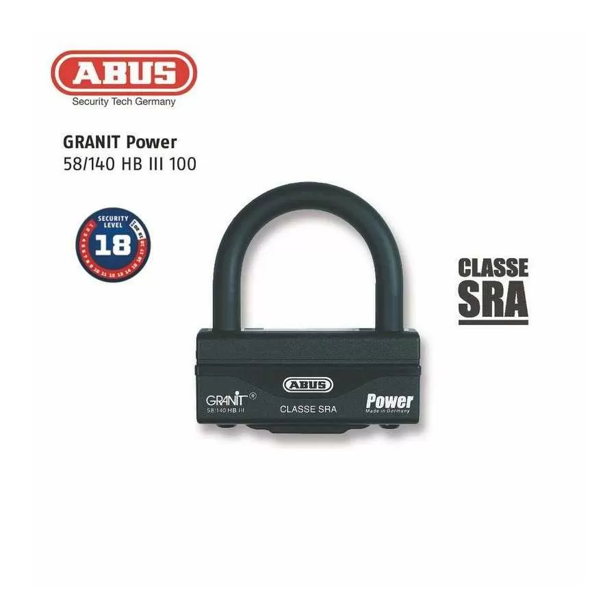 ANTIVOL U + CHAÎNE 58HB3+12KS120L - ABUS ANTIVOL U + CHAÎNE 58HB3+12KS120L - ABUS