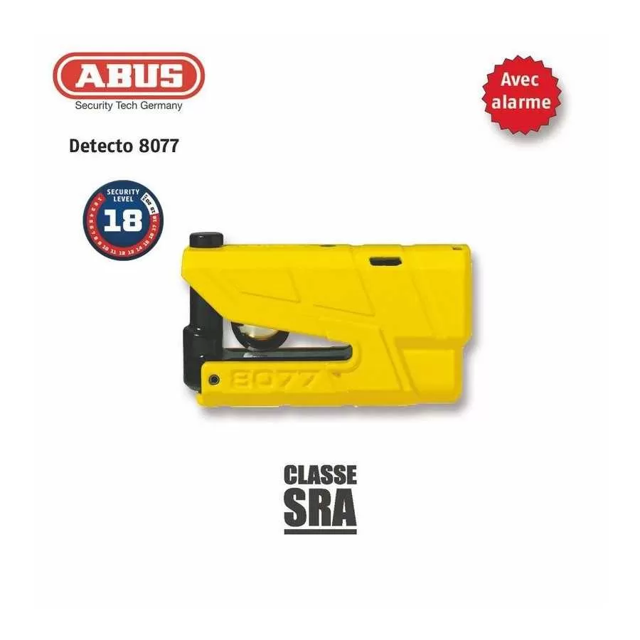 BLOQUE-DISQUE 8077 GRANIT DETECTO XPLUS JAUNE - ABUS