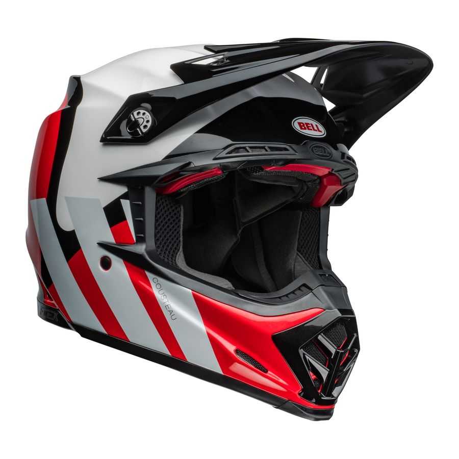 Bell - Casque Moto-9S Flx Hello Cousteau Stripes