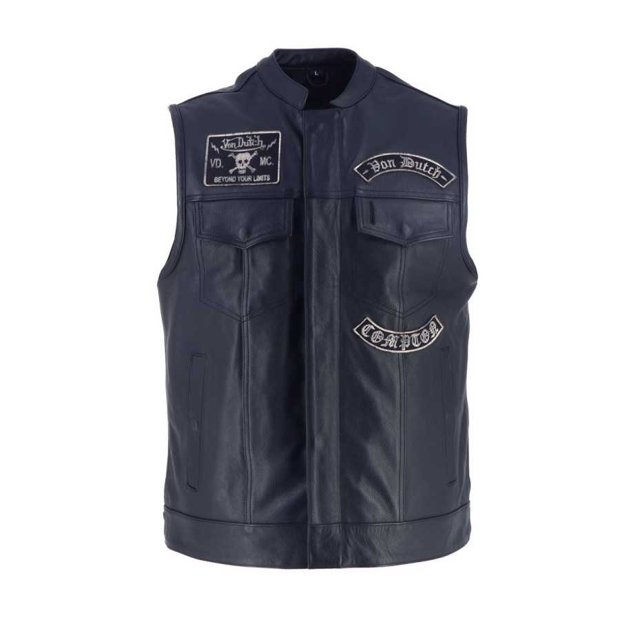 Helstons - Gilet Apache Cuir x Von Dutch