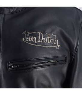 Helstons - Blouson Basic Cuir Rag x Von Dutch
