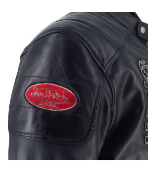 Helstons - Blouson Coliseum Cuir Rag x Von Dutch