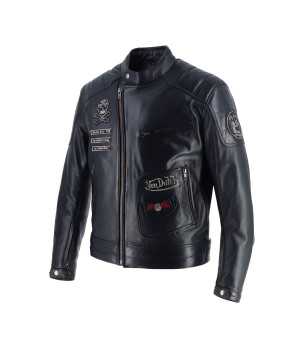 Helstons - Blouson Coliseum Cuir Rag x Von Dutch