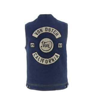 Helstons - Gilet Apache Toile Denim x Von Dutch
