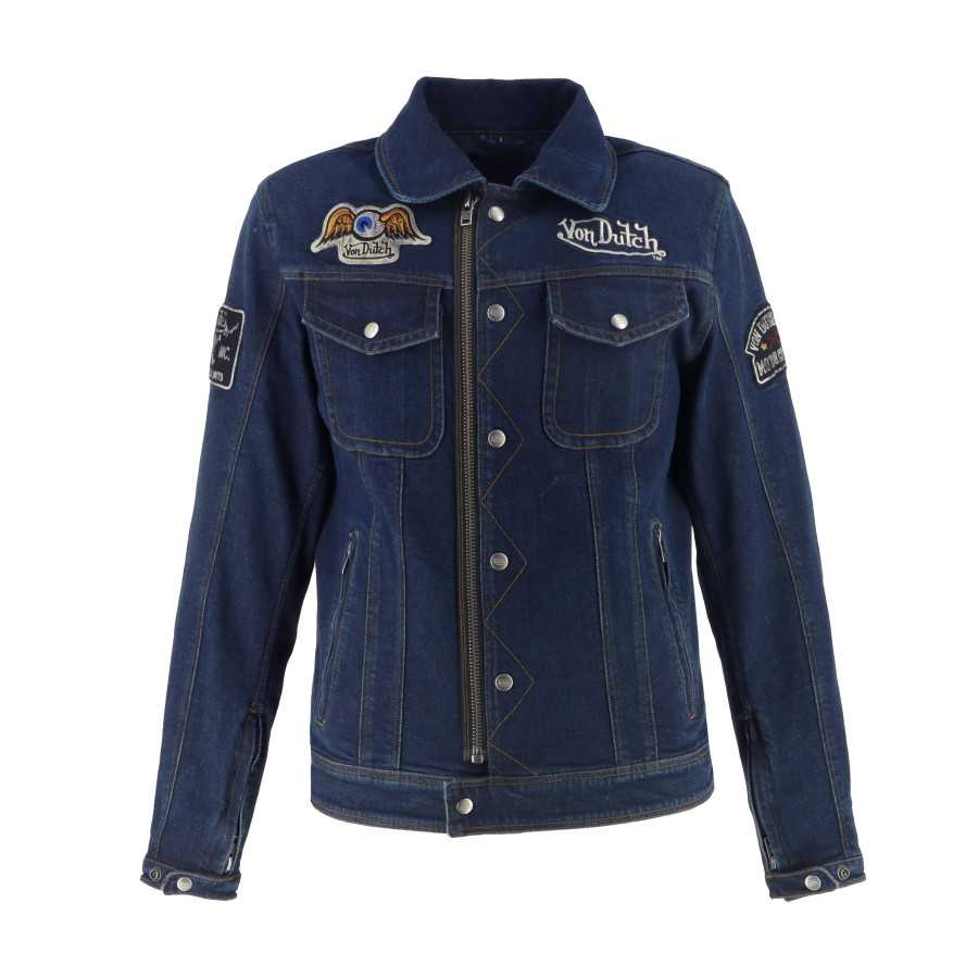 Helstons - Blouson Westy Toile Denim x Von Dutch