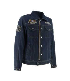 Helstons - Blouson Westy Toile Denim x Von Dutch