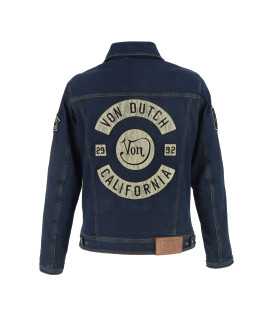 Helstons - Blouson Westy Toile Denim x Von Dutch