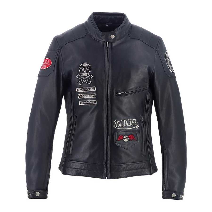 Helstons - Blouson Femme Pretty Cuir Soft x Von Dutch