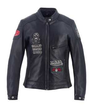 Helstons - Blouson Femme Pretty Cuir Soft x Von Dutch