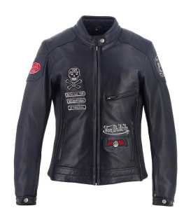 Helstons - Blouson Femme Pretty Cuir Soft x Von Dutch
