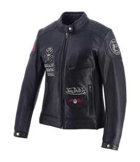 Helstons - Blouson Femme Pretty Cuir Soft x Von Dutch